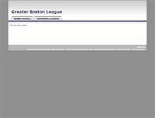 Tablet Screenshot of greaterbostonleague.org